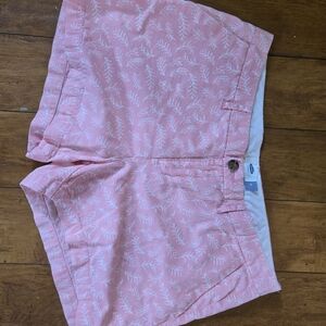 Pink Patterned Women Shorts